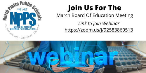 March Board Meeting Webinar Information