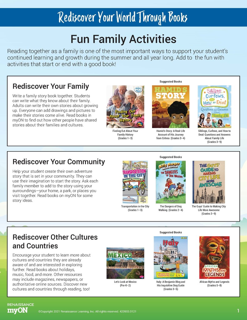 myON Activities