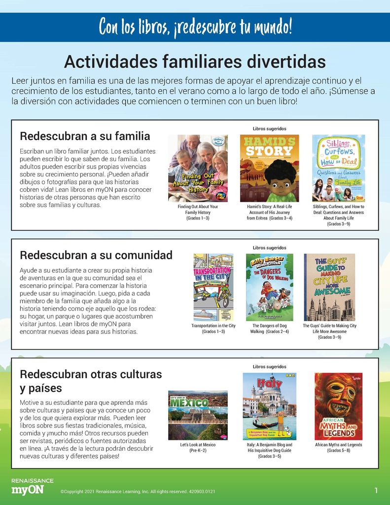 myON Activities
