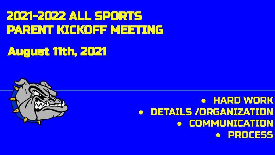 All Sports Parent Meeting