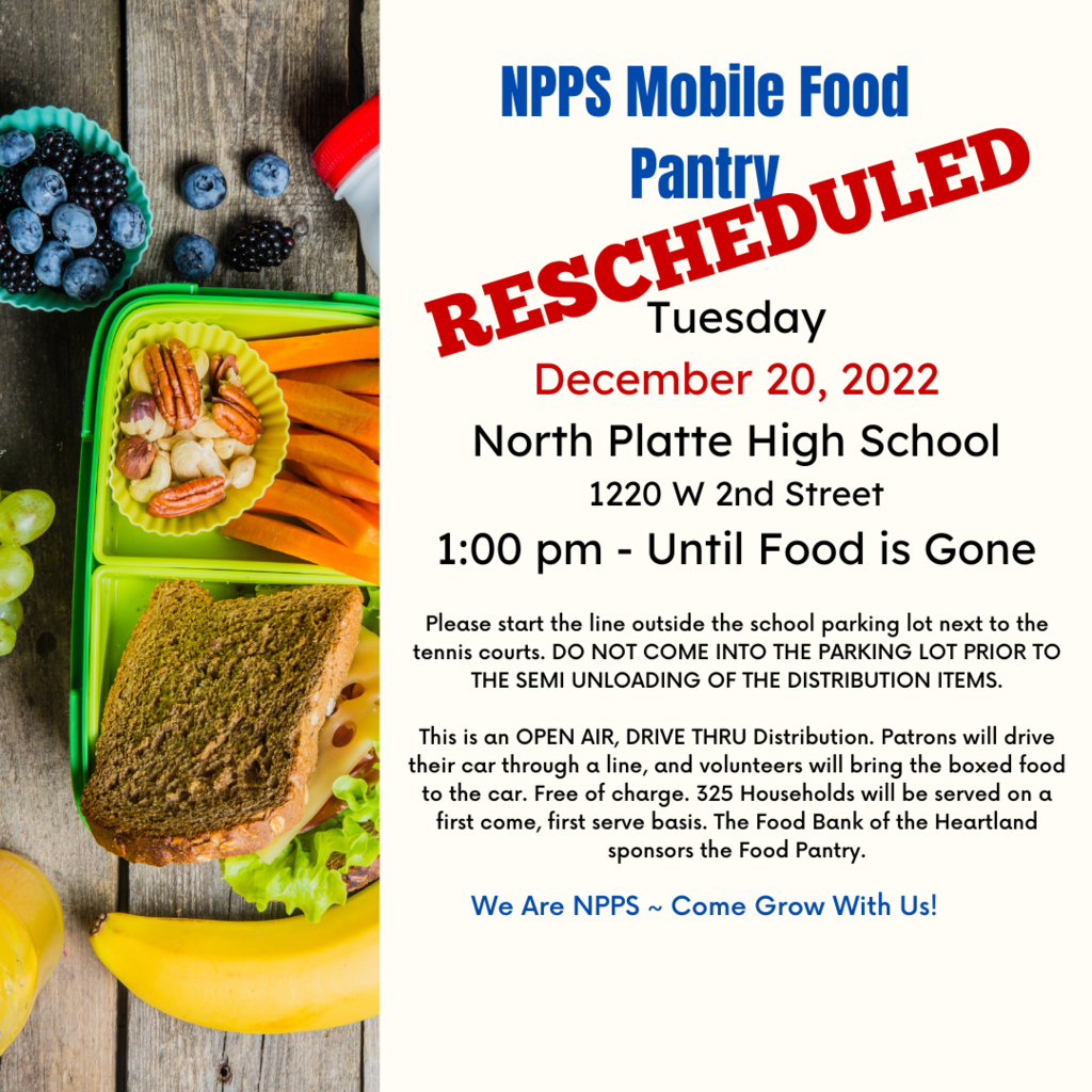 Rescheduled Mobile Food Pantry