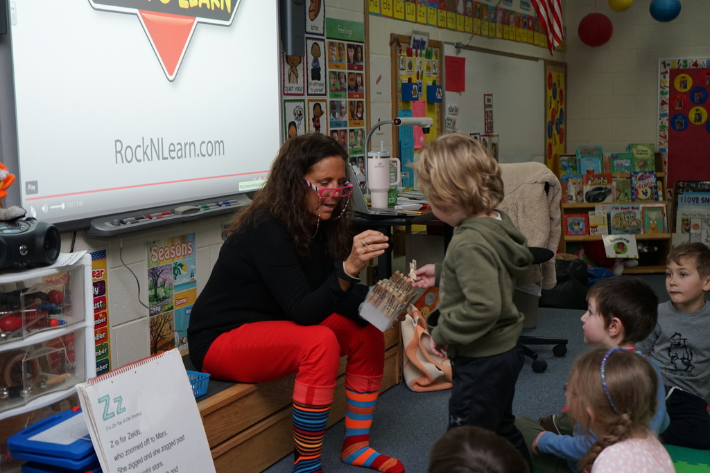 Osgood PK students learning through play.