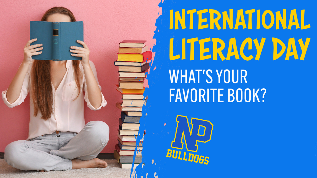 International Literacy Day, What's your favorite book? NP Bulldogs logo
